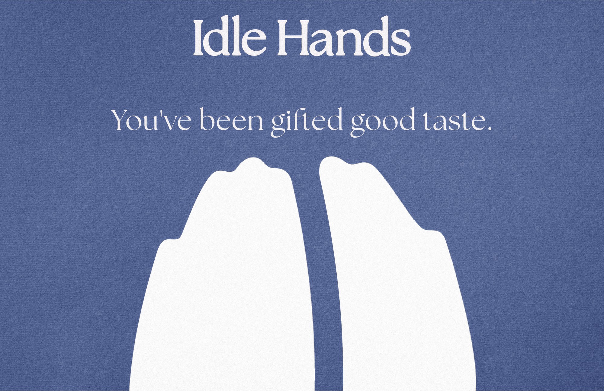 Idle Hands textured gift card